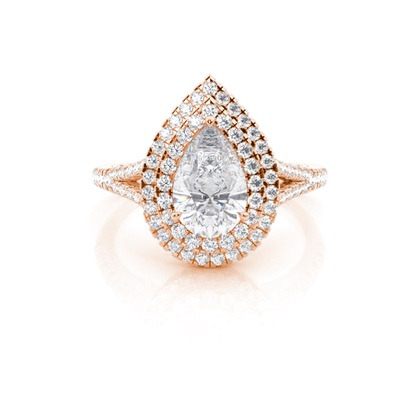 Prong Setting Moissanite Halo Engagement Ring