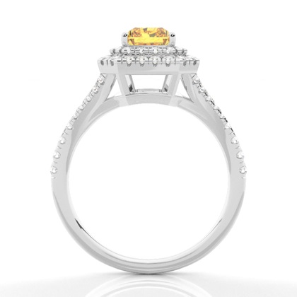 Gelber Diamant Halo Verlobungsring