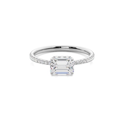 Emerald Womens Diamond Engagement Rings