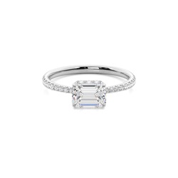 Prong Setting Diamond Halo Engagement Ring