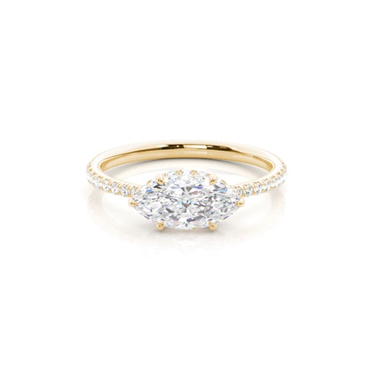Yellow Gold Halo Diamond Engagement Rings