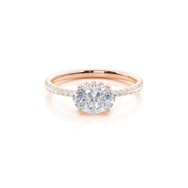 Prong Setting Moissanite Halo Engagement Ring