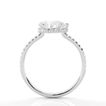 2.00 Carat Platin Halo Verlobungsringe