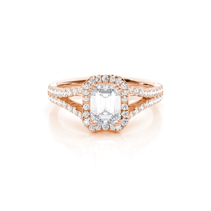 Prong Setting Moissanite Halo Engagement Ring