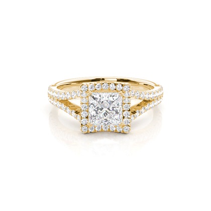 Yellow Gold Womens Diamond Engagement Rings