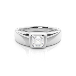 Channel Setting Diamond Mens Engagement Ring