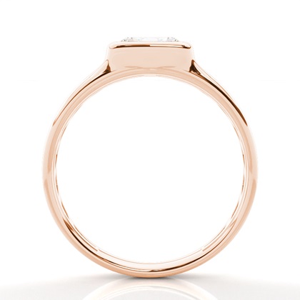 Oval Rose Gold Men's Engagement Rings