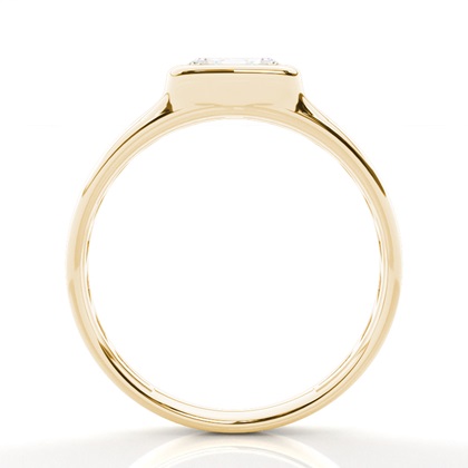 Oval Yellow Gold Men's Engagement Rings