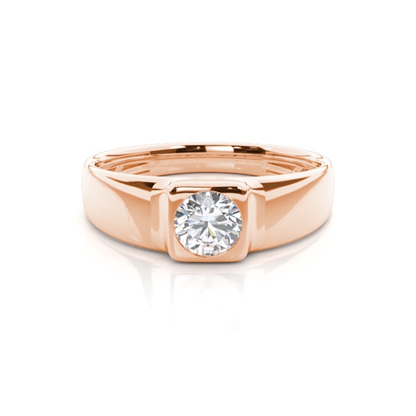 Channel Setting Diamond Mens Engagement Ring