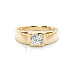 Channel Setting Diamond Mens Engagement Ring