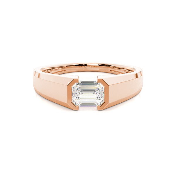 Channel Setting Diamond Mens Engagement Ring