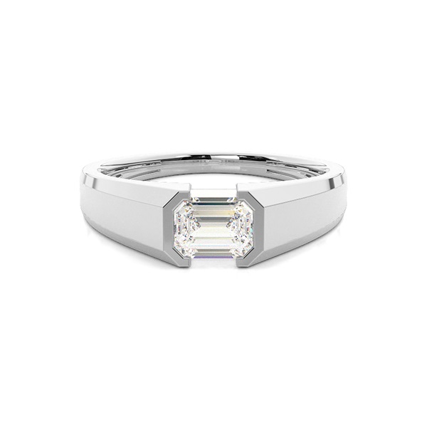 Channel Setting Diamond Mens Engagement Ring