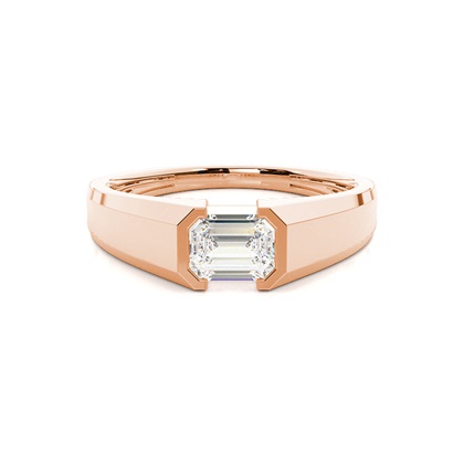 Rose Gold Mens Diamond Engagement Rings