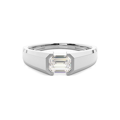 Channel Setting Diamond Mens Engagement Ring