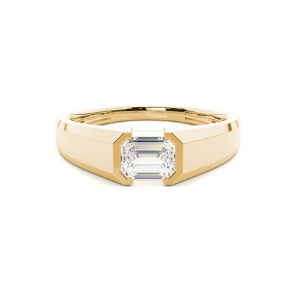 Yellow Gold Mens Diamond Engagement Rings