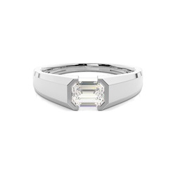 Channel Setting Diamond Mens Engagement Ring