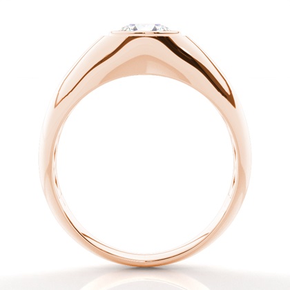 Rose Gold Mens Diamond Engagement Rings