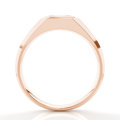 Rose Gold Mens Diamond Engagement Rings
