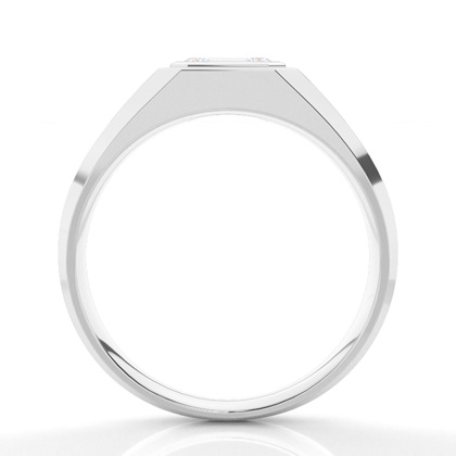 Bezel Setting Diamond Mens Engagement Ring