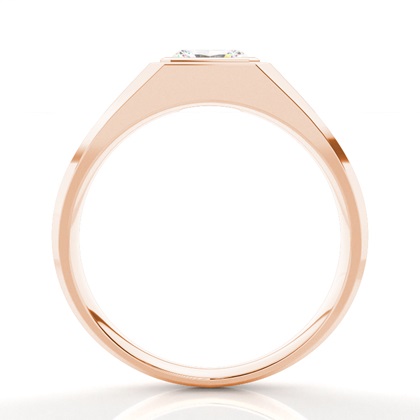 Radiant Rose Gold Mens Engagement Rings