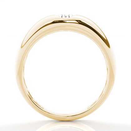 Oval Yellow Gold Men's Engagement Rings