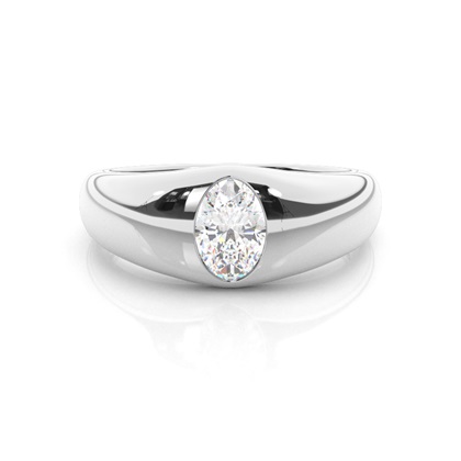 Oval Mens Diamond Engagement Rings