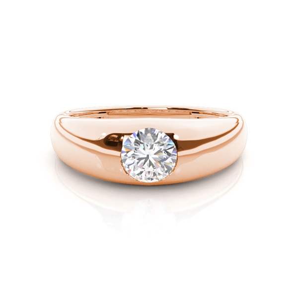 Channel Setting Diamond Mens Engagement Ring