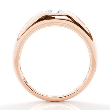 Rose Gold Mens Diamond Engagement Rings