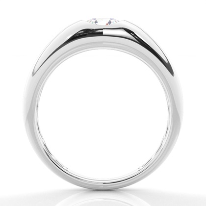 Channel Setting Diamond Mens Engagement Ring