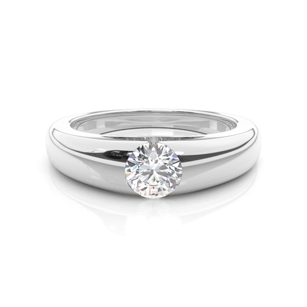 Channel Setting Diamond Mens Engagement Ring