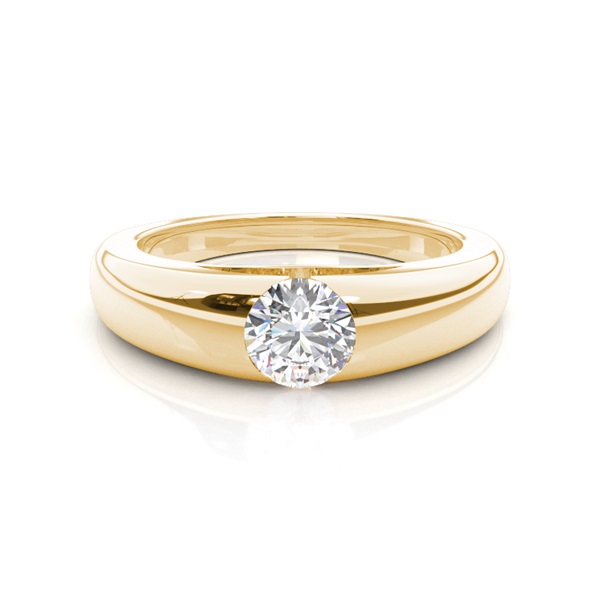 Channel Setting Diamond Mens Engagement Ring