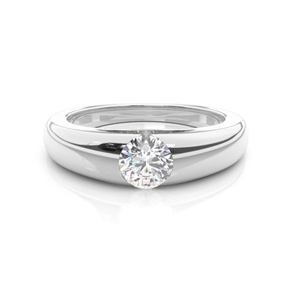 Channel Setting Diamond Mens Engagement Ring
