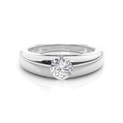 Channel Setting Diamond Mens Engagement Ring
