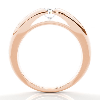 Oval Rose Gold Men's Engagement Rings