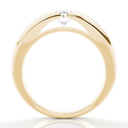 Oval Yellow Gold Men's Engagement Rings