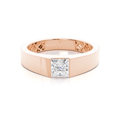 Rose Gold Mens Diamond Engagement Rings