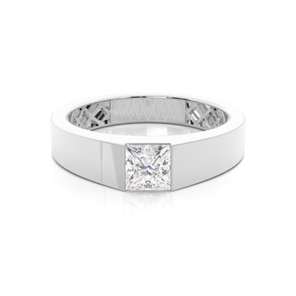 Channel Setting Diamond Mens Engagement Ring
