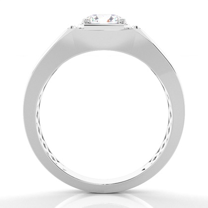 Prong Setting Diamond Mens Engagement Ring