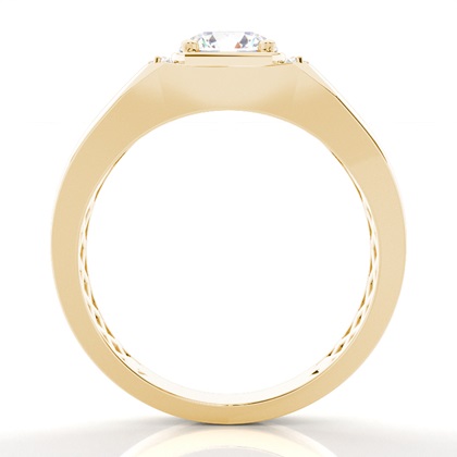 Yellow Mens Diamond Engagement Rings