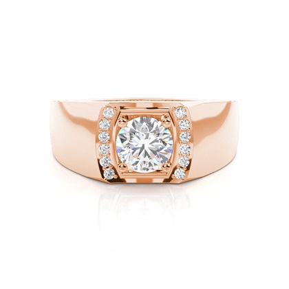 Rose Gold Diamond Engagement Rings