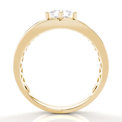 1.00 Carat Yellow Gold Men's Engagement Rings