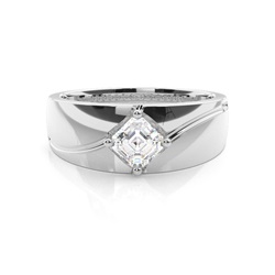 Prong Setting Diamond Mens Engagement Ring