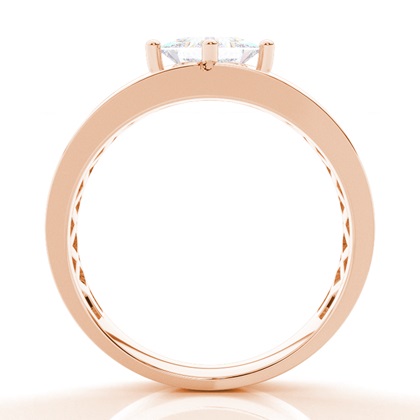 Prong-Einstellung Moissanit Herren Encring Ring