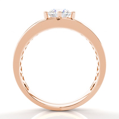 Rose Gold Mens Diamond Engagement Rings