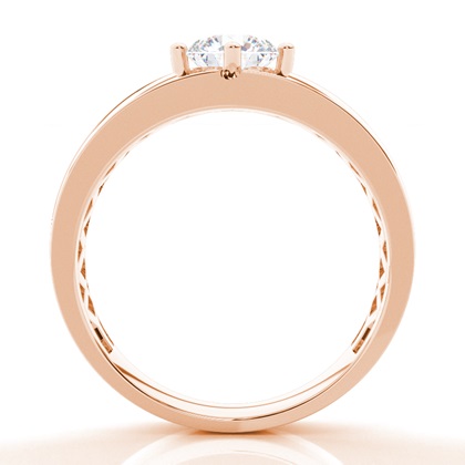 Prong-Einstellung Moissanit Herren Encring Ring