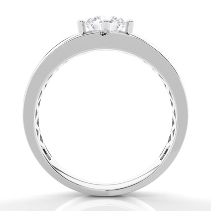 Prong-Einstellung Moissanit Herren Encring Ring