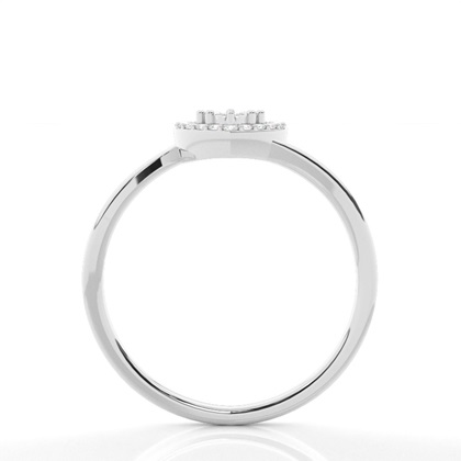 Prong Setting Round Diamond Promise Ring
