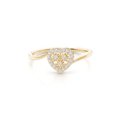 Round Diamond Promise Rings