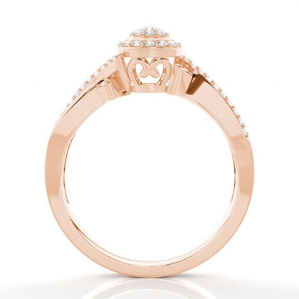 Rose Gold Promise Diamond Rings