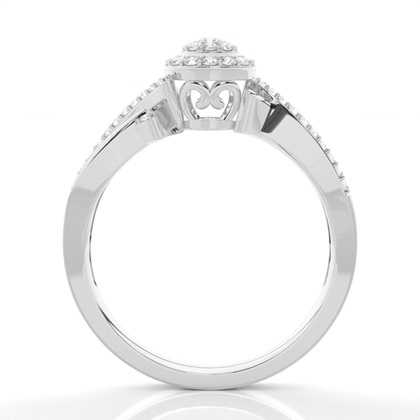 Prong Setting Round Diamond Promise Ring